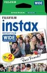 FUJI 16385995 - Fujifilm Instax WIDE Film, Rahmen: wei&szlig;