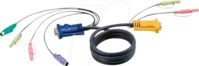ATEN 2L-5302P - KVM Kabel, VGA, PS/2, Audio, 1,8 m