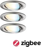 PLM 92962 - Einbauleuchte Nova Plus Coin, 3,6 W, 2700 K, rund, Zigbee, 3er S