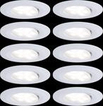 PLM 99922 - Einbauleuchte LED Calla 10 x 6 W, 4000 K, wei&szlig; matt
