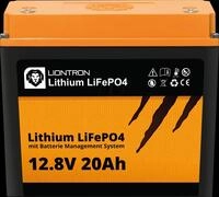 LIO LI1220LX - Lithium-Akku, LiFePO4, 12,8 V, 20 Ah, BMS