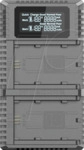 NC LGUSN4PRO - Ladeger&auml;t f&uuml;r Sony Kamera-Akkus, 2-Schacht