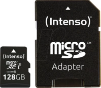 INTENSO 3433491 - MicroSDXC-Speicherkarte 128GB, Intenso UHS-I Professional INTENSO 3433491 - MicroSDXC-Speicherkarte 128GB, Intenso UHS-I Professional