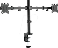 LOGILINK BP0098 - Monitor Halter, 2 Display, 17" - 32", 390 mm, Tischmontage