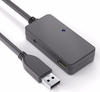PURE DS3200-050 - Aktives USB 3.0-Kabel, A-Stecker > 4x A-Buchse, 5 m