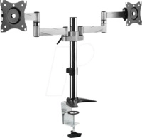 LOGILINK BP0077 - Monitor Halter, 2 Displays, 13" - 27", 342 mm, Tischmontage