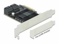 DELOCK 90498 - PCIe x4 > 5x SATA, Low Profile