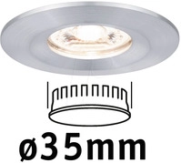 PLM 94304 - Einbauleuchte Nova Mini Coin starr, 4 W, 2700 K, rund, alu