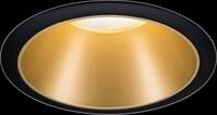 PLM 93395 - Einbauleuchte Cole, GU10, schwarz matt/gold
