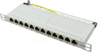 LOGILINK NP0065 - Patchpanel, 10&rdquo;, 12-Port, Cat.6a, 0,5 HE