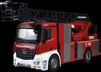 AMEWI 22502 - RC Feuerwehr, Mercedes Benz Arocs Drehleiterfahrzeug, 1:18, RTR