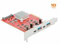 DELOCK 89041 - PCIe x4 > extern: 2x USB 3.1 Typ-A, 2x USB Type-C