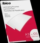 IBICO 627321 - Laminierfolien, DIN A3, 125 mic, gl&auml;nzend, 100 St&uuml;ck