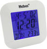 MEBUS 51511 - Funkwecker digital, Temperatur, Datum, weiß