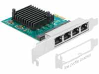 DELOCK 89025 - Netzwerkkarte, PCI Express, Gigabit Ethernet, 4x RJ45