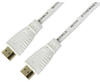 ICOC-HDMI4005NWT - HDMI mit Ethernet Kabel, weiß, 0.5m