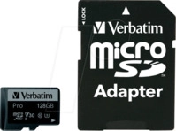 VERBATIM 47044 - MicroSDXC-Speicherkarte 128GB, Verbatim, Class 10, U3 VERBATIM 47044 - MicroSDXC-Speicherkarte 128GB, Verbatim, Class 10, U3