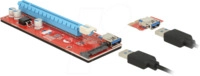 DELOCK 41423 - Riser Karte PCIe x1 > PCIe x16 mit 60 cm USB Kabel