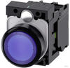 ACT02 0AB50-1BA0 - Leuchtdrucktaster, 1 NO, blau, rund
