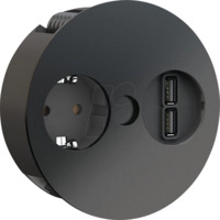BACH 931.131 - TWIST Steckdoseneinheit, 1-fach, USB A/A 15W