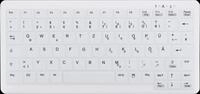 AK-C4110FFU1WGE - Funk-Tastatur, desinfizierbar, kompakt, wei&szlig;, DE