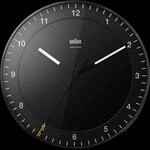 BRAUN BC17B-DCF - Funkwanduhr, schwarz
