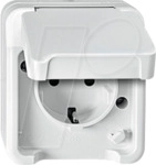EL ME 24008019 - Aquastar, Steckdose, 1-fach, polarwei&szlig;