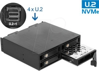 DELOCK 47235 - Wechselrahmen 5.25 f&uuml;r 4x 2.5 U.2 NVMe SSD, lock