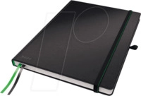 LEITZ 44720095 - Notizbuch A4 liniert, fester Einband, schwarz