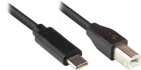 GC 2510-CB005 - USB 2.0 Kabel, C Stecker auf B Stecker, 0,5 m