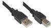 GC 2510-05OFS - USB 2.0 Kabel, A Stecker auf B Stecker, schwarz, 0,5 m