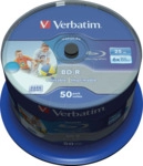 VERBATIM 43812 - BD-R SL Datalife, 25GB, 6x, bedruckbar, 50er Spindel