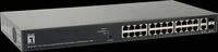 LEVELONE GEP2651 - Switch, 26-Port, Gigabit Ethernet, 24x PoE, 2x SFP/RJ45