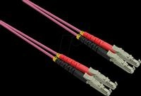 ROLINE 21159490 - LWL Patchkabel, LSH Duplex, OM4, 50/125 &micro;m, violett, 0,5 m