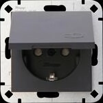 EL 07 940115001 - HK07 - Klappdeckel-Steckdose, erh. Ber&uuml;hrungsschutz,...