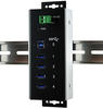 EXSYS EX-1183HMVS-2W, EXSYS 1183HMVS2W - USB 3.0 4-Port Industrie-Hub, 15kV EDS,