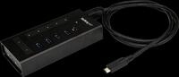 ST HB30C5A2CST - USB 3.0, 7 Port USB-C Hub, 5x USB-A 2x USB-C, schwarz