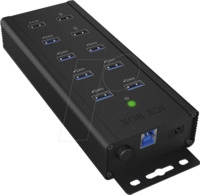 ICY IBHUB1703QC3 - USB 3.0, 7 Port Industrie-Hub, 1x QC 3.0, 2x Schnelllade