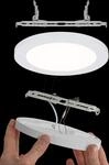 PLM 3726 - LED-Einbaupanel Cover-it, 12 W, 3000 K, rund, wei&szlig; matt