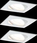 PLM 93454 - Einbauleuchte Nova Coin, 3x6 W, 2700 K, 50&deg;, eckig, wei&szlig;