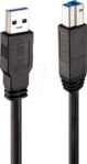 LINDY 43098 - Aktives USB 5 Gb/s-Kabel, A-Stecker > B-Stecker, 10 m