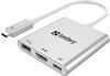 SANDBERG 136-00 - Adapter USB-C > HDMI, USB 3.0, 4K, Aluminium
