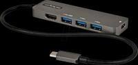 ST DKT30CHPD3 - USB-Hub 3.0 Typ-C, 3x USB-A, 1x HDMI, 4K 60Hz, PD 100 W
