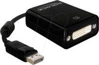 DELOCK 61847 - DisplayPort Adapter, DP Stecker auf DVI-I 24+5 Buchse