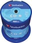 VERBATIM 43411 - CD-R, Extra Protection, 700 MB, 52x, 100er Pack Spindel
