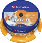 VERBATIM 43538 - DVD-R 4,7 GB, bedruckbar, 25er Spindel