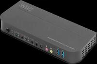 DIGITUS DS-12850 - KVM-Switch, 2-Port, DisplayPort, HDMI