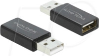 DELOCK 66529 - Datenblocker USB A -> USB A, schwarz