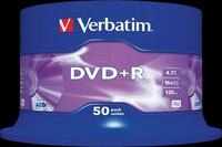 DVD+R4,7 VER50 - Verbatim DVD+R 4,7GB, 50-er Cake-Box