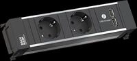 BACH 916.1193 - POWER FRAME Steckdoseneinheiten, 2-fach, USB A/A 15W